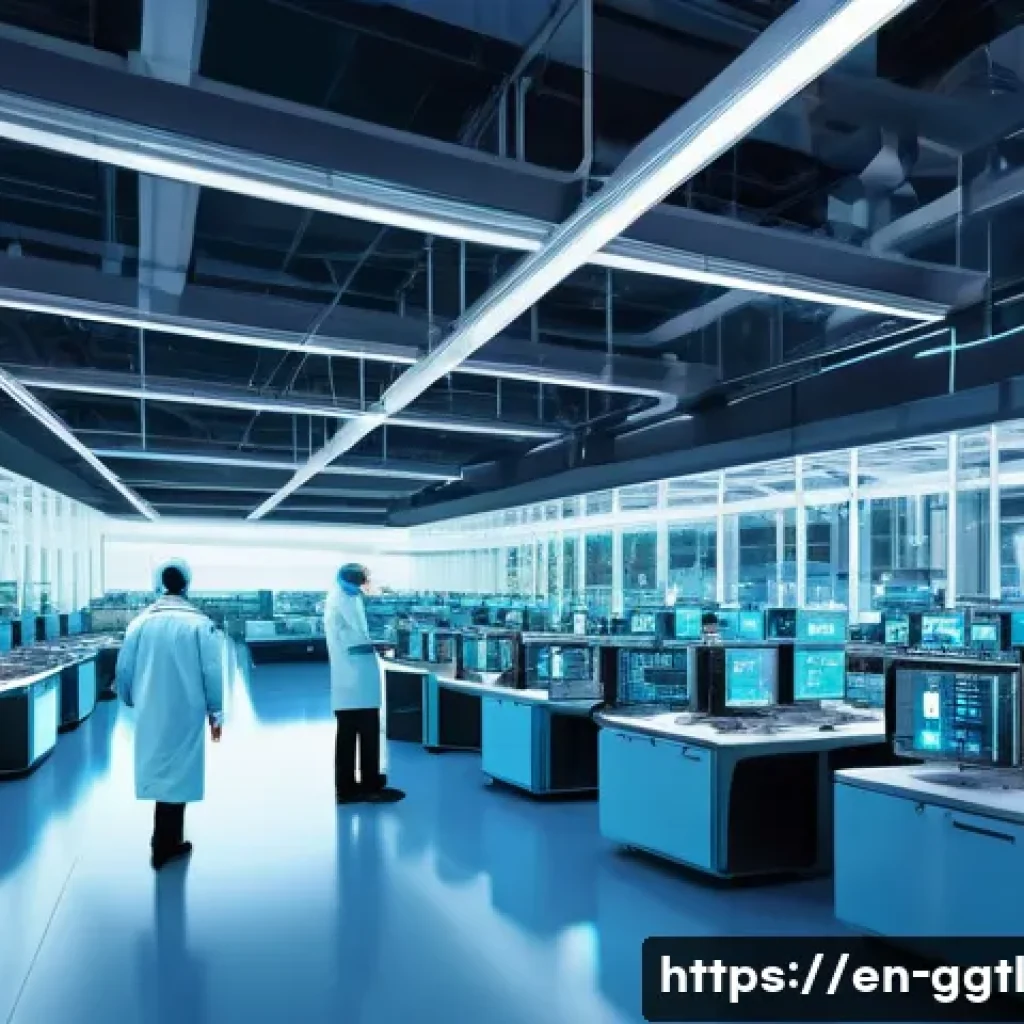 디지털 트윈과 클라우드 컴퓨팅의 통합 - **Prompt 1: Real-Time Data Flow and Cloud Intelligence**
"A highly detailed, futuristic factory ...