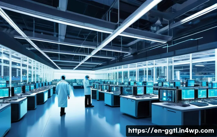 디지털 트윈과 클라우드 컴퓨팅의 통합 - **Prompt 1: Real-Time Data Flow and Cloud Intelligence**
"A highly detailed, futuristic factory ...